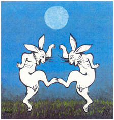 dancing bunnies